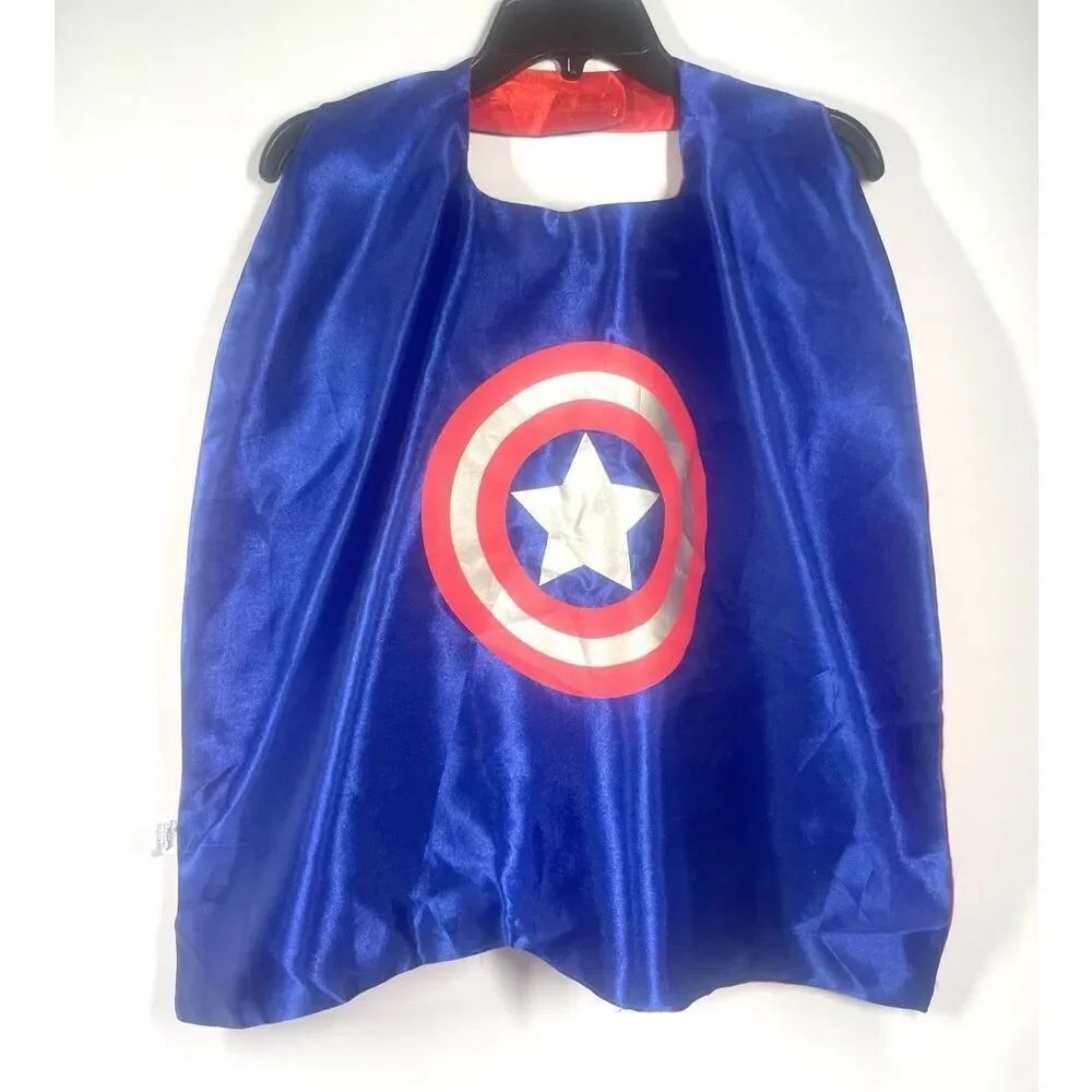 Captain America Kids Youth Nylon Satin Costume Cape 26 X 26”